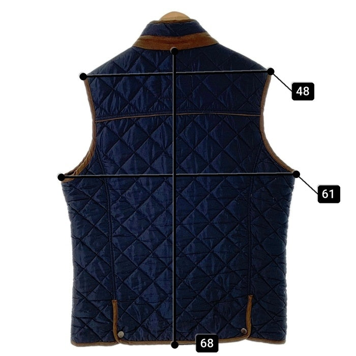 BELSTAFF ベルスタッフ キルティングベスト ネイビー Size XXL 福生店