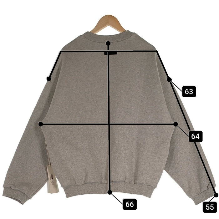 ESSENTIALS エッセンシャルズ FEAR OF GOD フィアオブゴッド STATE クルーネックスウェット グレー CLG 554 055 870 966 Size XS 福生店
