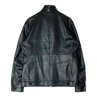 MENS BIGI メンズビギ M0143LJM001 スタンドカラー シングルライダース レザージャケット ブラック size03 瑞穂店