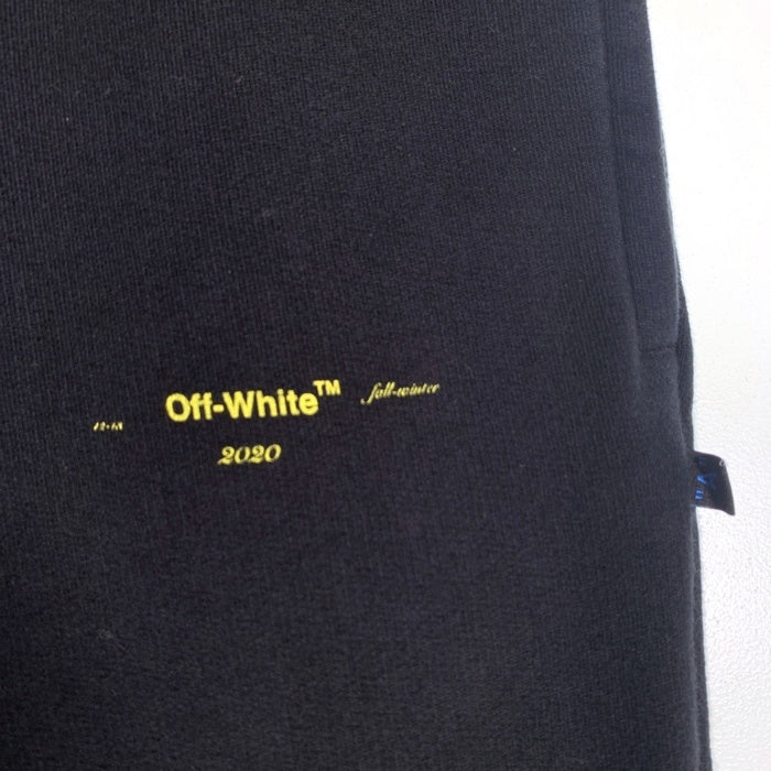 OFF-WHITE オフホワイト クロスアロー プリント スウェット パンツ ブラック OMCH026F19E30010 Size S 福生店
