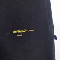 OFF-WHITE オフホワイト クロスアロー プリント スウェット パンツ ブラック OMCH026F19E30010 Size S 福生店