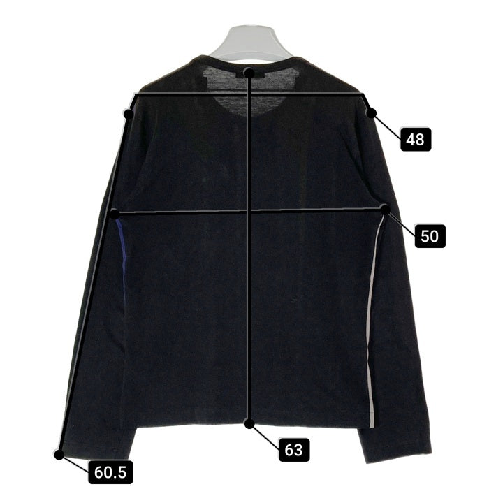 COMME des GARCONS HOMME PLUS コムデギャルソンオムプリュス PT-040260 AD2000 ストライプ 長袖Tシャツ ブラック size- 瑞穂店