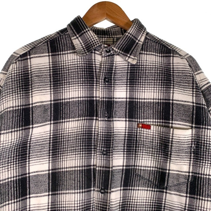 LEE COOPER リー クーパー 長袖 フランネル シャツ チェック グレー ブラック Size XL 福生店