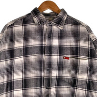 LEE COOPER リー クーパー 長袖 フランネル シャツ チェック グレー ブラック Size XL 福生店