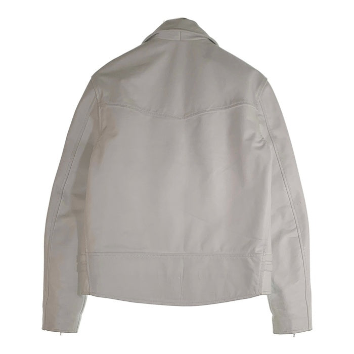 HORN WORKS ホーンワークス 牛革 レザー ダブル ライダース ジャケット ホワイト Size 3L 福生店