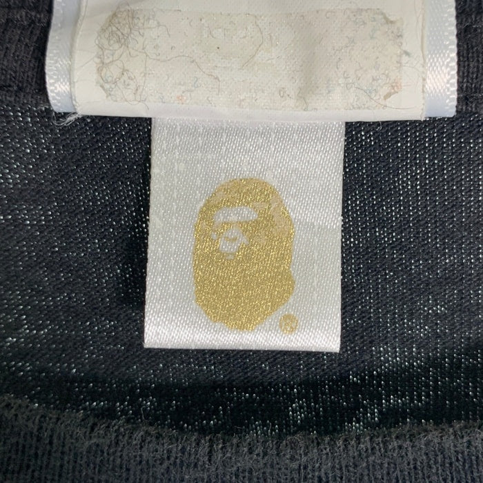 A BATHING APE ア ベイシング エイプ Colour Colleage TEE 半袖 Tシャツ ブラック パープル Size L 福生店