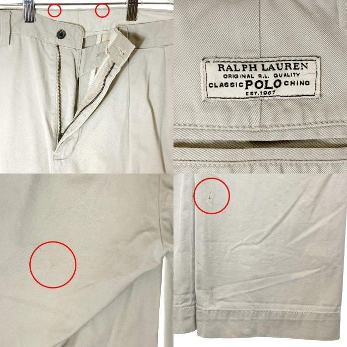Polo Ralph Lauren ポロラルフローレン ANDREW PANT アンドリュー ツータック チノパンツ ベージュ size32 瑞穂店