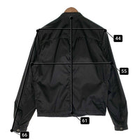 PRADA プラダ ライダースジャケット トリアセテート パイピング ブラック UGW845 Size 48 福生店