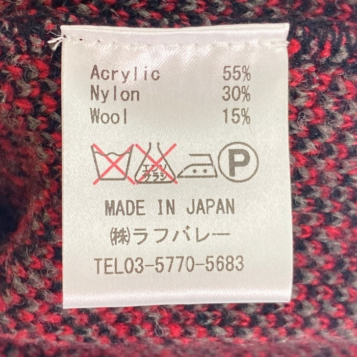 glamb グラム レオパード ロングニットカーディガン レッド GB16AT/KNT09 Size 3 瑞穂店