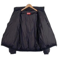 DIESEL ディーゼル 24AW Faded Denim Puffer Jacket フェイデッド デニム パファー ジャケット 中綿ジャケット ブラック  A16077 Size 48 福生店