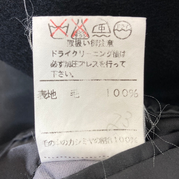 GIANNI VALENTINO ジャンニヴァレンチノ ウール ダブルコート ブラック sizeL 瑞穂店