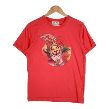 EVISU エヴィス 恵比寿様 プリント Tシャツ レッド Size 38 福生店
