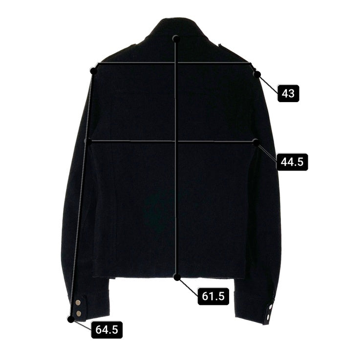 CoSTUME NATIONAL HOMME コシュチュームナショナルオム ナポレオンジャケット  ブラック size44 瑞穂店
