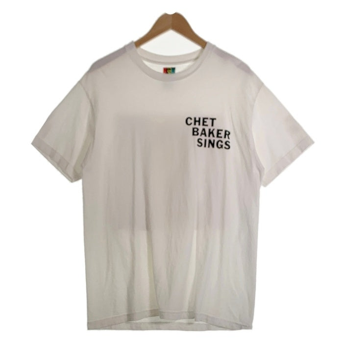 WACKO MARIA ワコマリア 24FW CHET BAKER SINGS WASHED HEAVY WEIGHT CREW NECK T-SHIRT チェットベイカー 半袖 Tシャツ ホワイト Size L相当 福生店