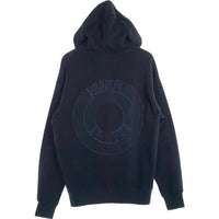 EXAMPLE エグザンプル ROUND LOGO HOODIE ラウンドロゴ フーディー パーカー フード刺繡 ネイビー Size XL 福生店