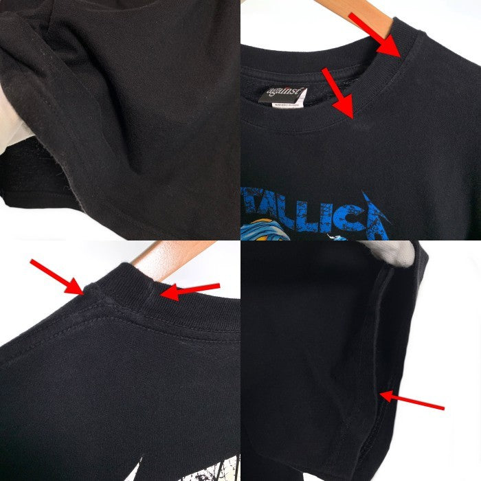 METALLICA メタリカ プリントTシャツ ブラック against Size XL 福生店
