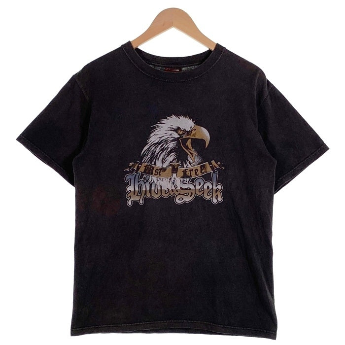 TENDERLOIN テンダーロイン Hide and Seek ハイドアンドシーク イーグルプリント 半袖 Tシャツ チャコールグレー Size M 福生店