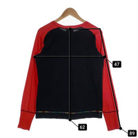 EVISU エヴィス カモメプリント ロングスリーブTシャツ フリーダムスリーブ ブラック レッド Size 38 福生店