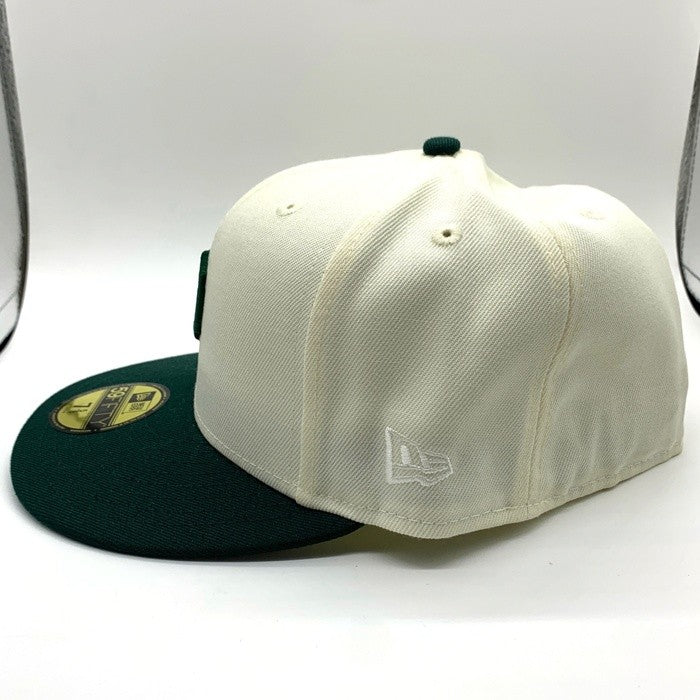NEWERA ニューエラ Detroit Tigers  MIMOSA BLAST デトロイト タイガース THE CAP別注 59FIFTY ベースボールキャップ サイドパッチ ダークグリーン オフホワイト Size 7 5/8 (60.6cm) 福生店