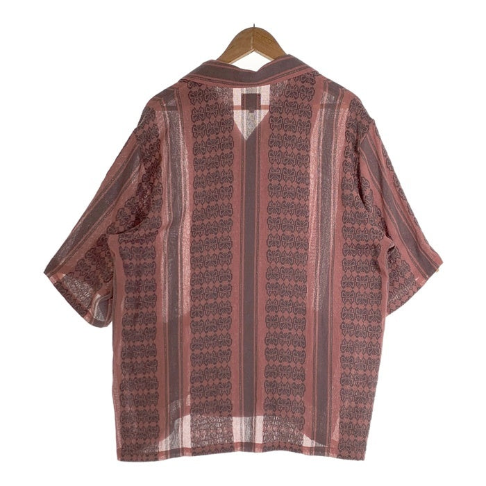 Needles ニードルズ CABANA SHIRT コットン オープンカラーシャツ 半袖 ピンク MR242 Size L 福生店