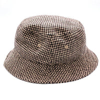 STUSSY ステューシー 1321052 WOOL CHECK BIG STOCK BUCKET HAT ウール チェック ビッグ ストック バケットハット ピンクベージュ sizeL/XL 瑞穂店