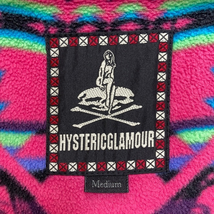 HYSTERIC GLAMOUR ヒステリックグラマー ナイロン ジップアップジャケット ブラック 内フリース 213AB04 Size M 瑞穂店