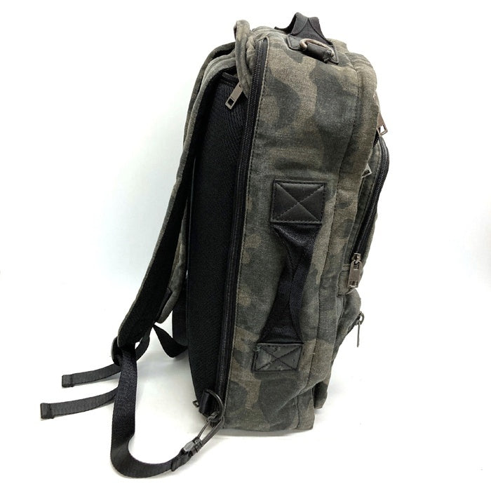 DIESEL ディーゼル D253150 カモフラ 2WAY ショルダーバッグ バックパック グレー size-※汚れ・ダメージ有 瑞穂店