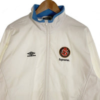 SUPREME シュプリーム 23AW Umbro アンブロ Cotton Ripstop Track Jacket コットンリップストップ トラックジャケット ホワイト Size US M 福生店