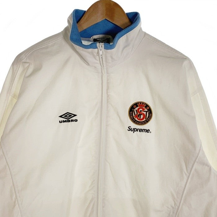 SUPREME シュプリーム 23AW Umbro アンブロ Cotton Ripstop Track Jacket コットンリップストップ トラックジャケット ホワイト Size US M 福生店