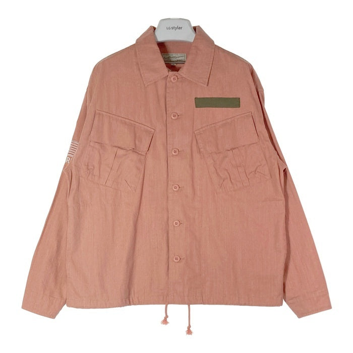 AVIREX アヴィレックス 783-3120027 PIGMENT DYED FATIGUE SHIRT ピグメント ダイ ファティーグ シャツ ピンク sizeM 瑞穂店