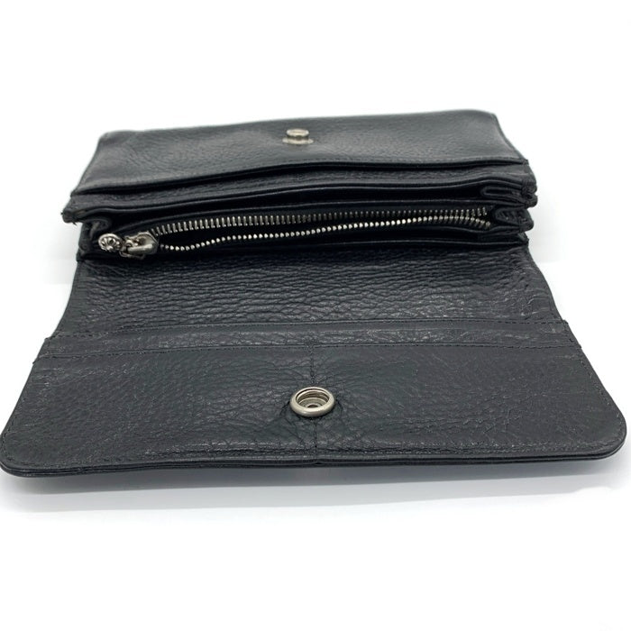 CHROME HEARTS クロムハーツ JUDY ジュディ レザーウォレット クロスボール 長財布 ブラック 福生店