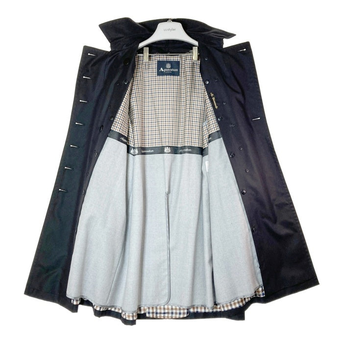 Aquascutum アクアスキュータム ライナー付き トレンチコート ブラック size13 瑞穂店