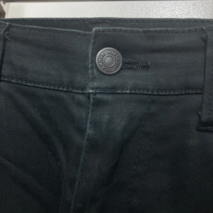 HYSTERIC GLAMOUR ヒステリックグラマー ブラックサテンフレアパンツ ブラック size28 瑞穂店