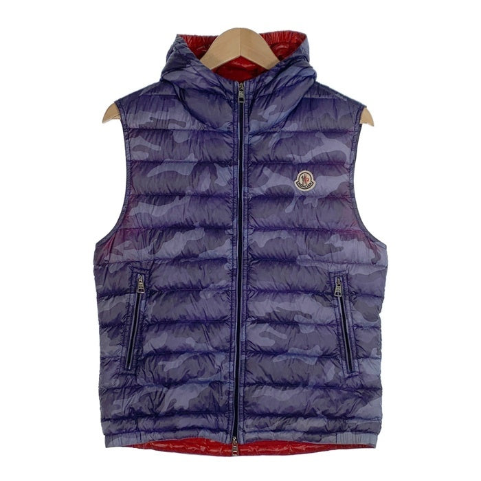 MONCLER モンクレール PATRICK GILET パトリック ジレ ダウンベスト 迷彩 パープル Size 1 福生店