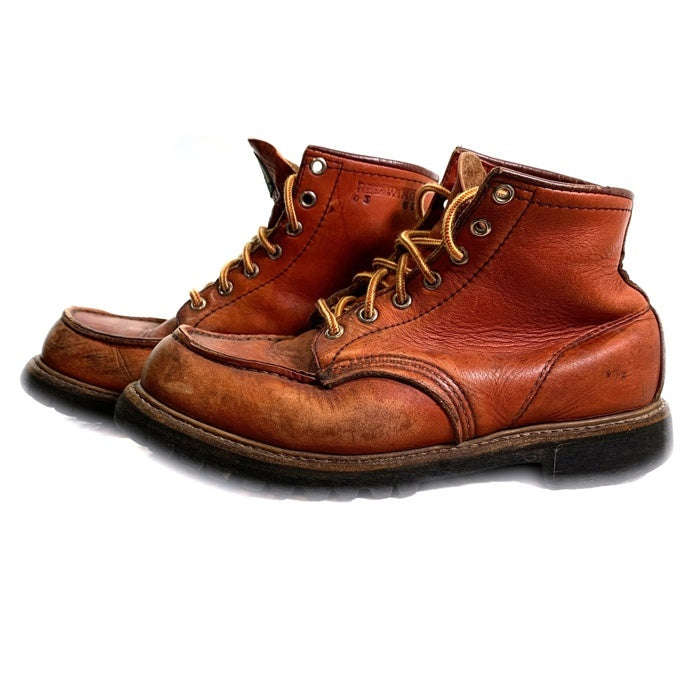 90's REDWING レッドウィング 6" Moc-toe Lug-sole モックトゥ ラグソール 8175  ブラウン USA製 Size US6 1/2 (24.5cm) 福生店