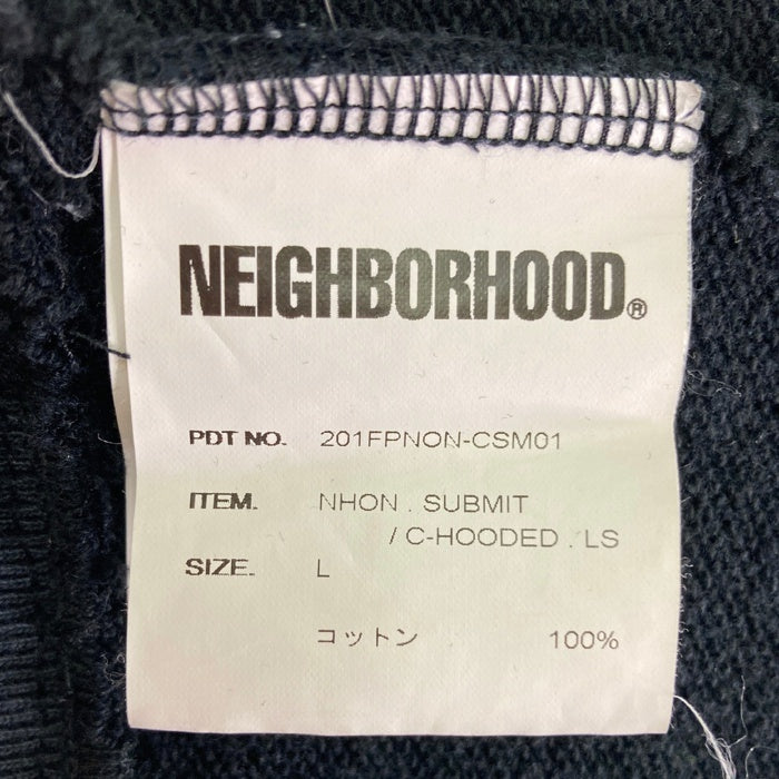 NEIGHBORHOOD ネイバーフッド 20SS NHON.SUBMIT C-HOODED.LS プルオーバーパーカー 201FPNON－CSM01 ブラック sizeL 瑞穂店