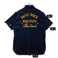 SUGAR CANE シュガーケーン ヘリンボーン ワークシャツ 半袖 ネイビー Size L 瑞穂店