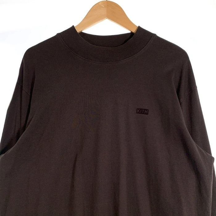 KITH キス スモールボックスロゴ ロングスリーブTシャツ チャコールグレー Size XL 福生店