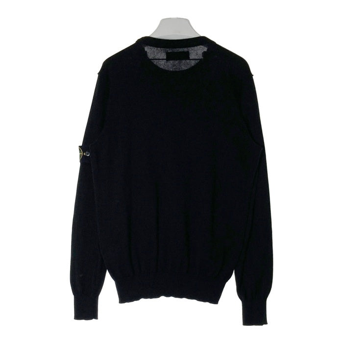 STONE ISLAND ストーンアイランド 8015540B2 ロゴパッチ ニット ブラック sizeM 瑞穂店