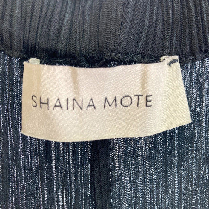 SHINA MOTE シャイナモート ワッシャープリーツ パンツ ブラック sizeXS 瑞穂店