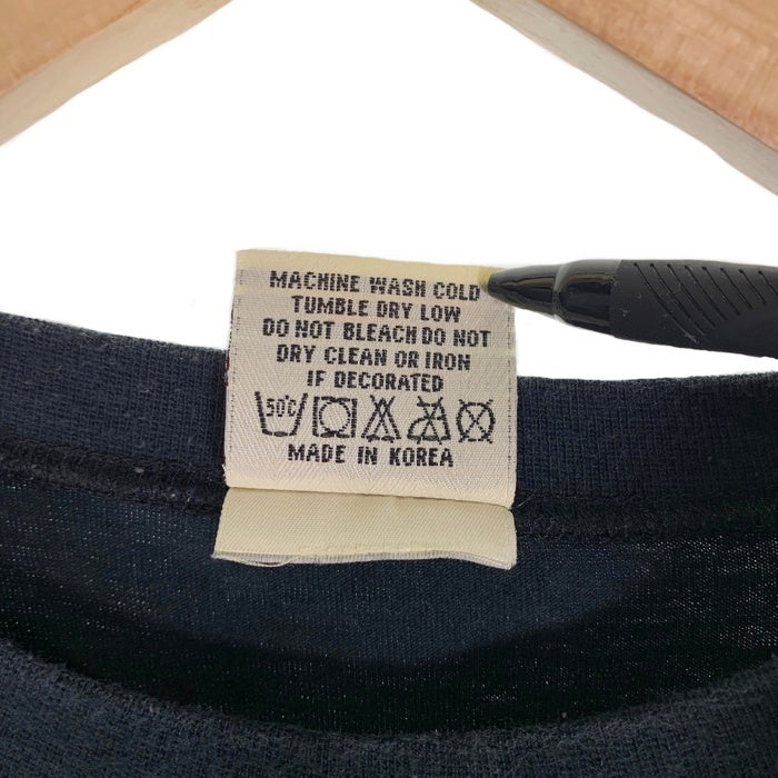 90's Leonardo Dicaprio レオナルドディカプリオ プリントTシャツ ブラック MICHAEL 1998コピーライト 韓国製 Size XL 福生店