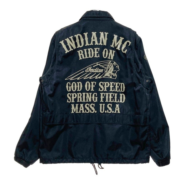 INDIAN MOTOCYCLE インディアン モトサイクル 01M-080 ナイロン ブルゾン ブラック sizeM 瑞穂店