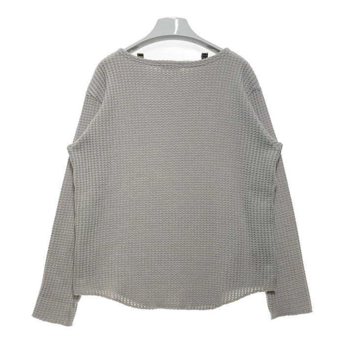 RADIALL ラディアル ビッグワッフル ボートネックロングスリーブTシャツ グレー Size M 瑞穂店