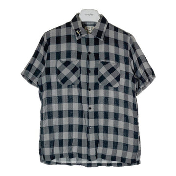 HYSTERIC GLAMOUR ヒステリックグラマー 0251AH08  チェックシャツ グレー sizeM 瑞穂店
