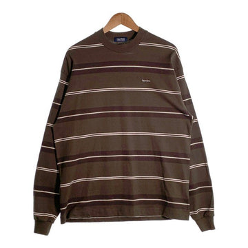 NAUTICA ノーティカ ボーダー ロングスリーブTシャツ ブラウン 213-1243 Size M 福生店