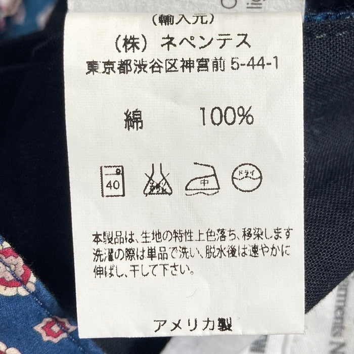 ENGINEERED GARMENTS エンジニアードガーメンツ 小紋柄 シンチバック ロングパンツ ネイビー size30 瑞穂店