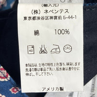 ENGINEERED GARMENTS エンジニアードガーメンツ 小紋柄 シンチバック ロングパンツ ネイビー size30 瑞穂店