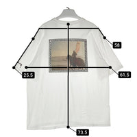 STUSSY ステューシー ホースフォト バックプリントＴシャツ ホワイト sizeXL※襟汚れあり★ 瑞穂店