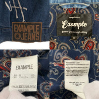 EXAMPLE  エグザンプル PEACE DENIM JACKET デニム ジャケット ライトブルー Size XL 福生店
