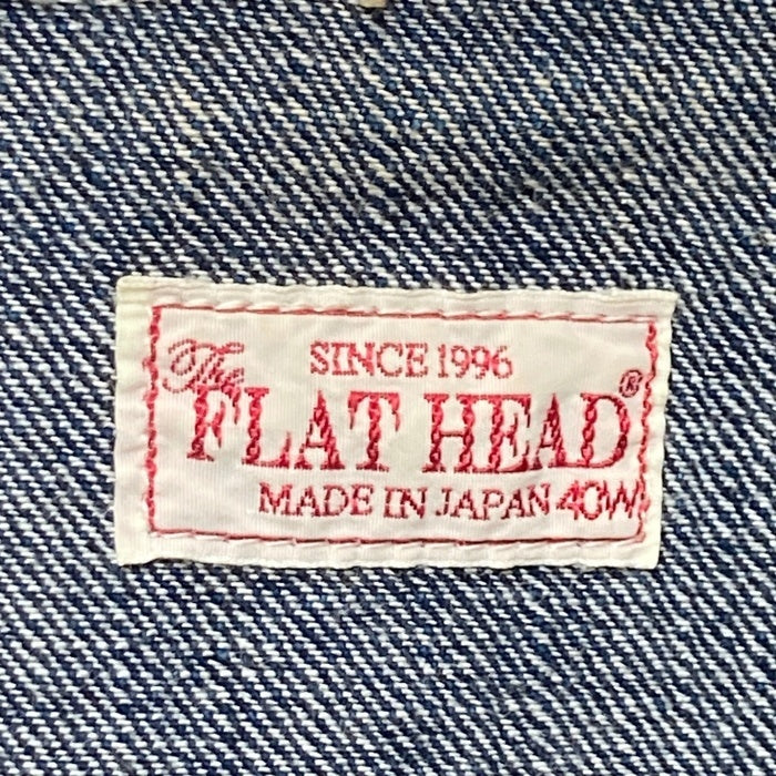 THE FLAT HEAD フラットヘッド ウォバッシュストライプ デニムウエスタンシャツ インディゴ F-DS101 Size 40 瑞穂店